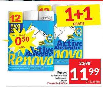 Intermarché Renova keukenpapier aanbieding