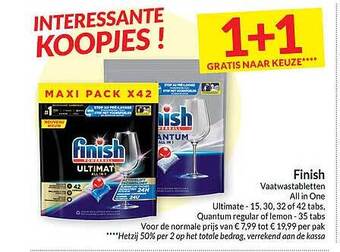 Intermarché Finish vaatwastabletten all in one aanbieding