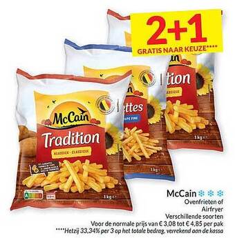 Mccain ovenfrieten of airfryer