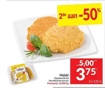 Intermarché Maїski gepaneerde kip aanbieding