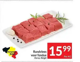 Rundvlees oor fondue