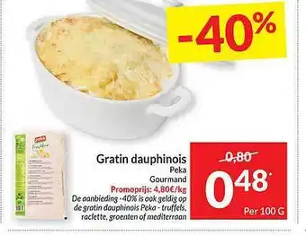 Intermarché Gratin dauphinois peka gourmand aanbieding