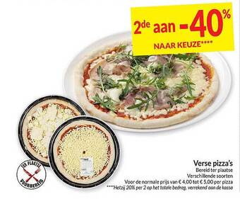 Intermarché Verse pizza's aanbieding