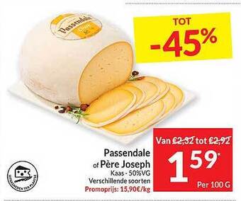 Intermarché Passendale of père joseph kaas aanbieding