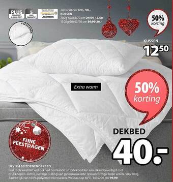 Jysk Ulvik 4 seizoenendekbed aanbieding