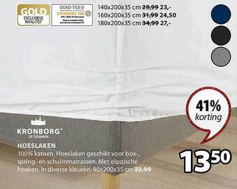Jysk Hoeslaken aanbieding
