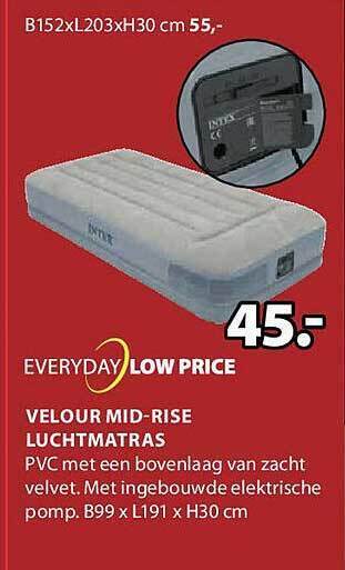 Velour midrise luchtmatras
