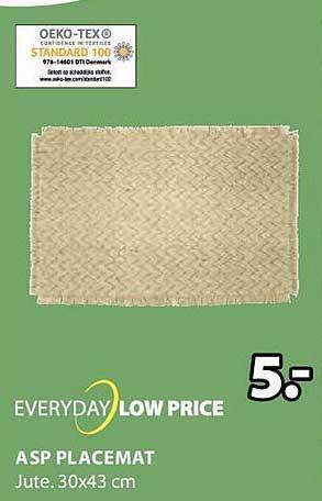 Jysk Asp placemat aanbieding