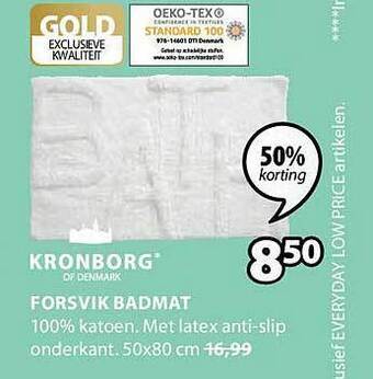Jysk Forsvik badmat aanbieding