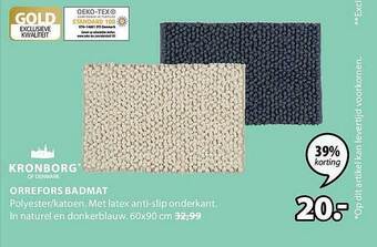 Jysk Orrefors badmat aanbieding