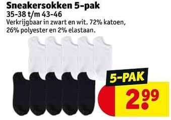 Kruidvat Sneakersokken aanbieding