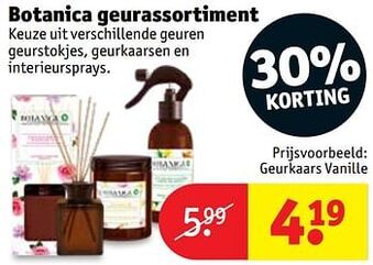 Kruidvat Geurkaars vanille aanbieding