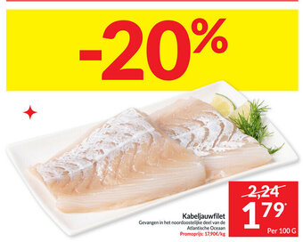 Kabeljauwfilet 100G