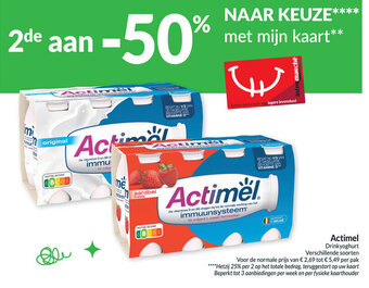 Intermarché Actimel drinkyoghurt aanbieding
