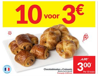 Intermarché Chocoladekoeken of croissants aanbieding