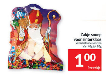 Intermarché Zakje snoep voor sinterklaas aanbieding