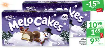 Intermarché Milka melo-cakes 500G aanbieding