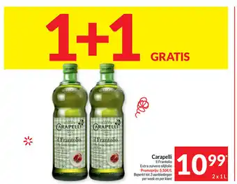Intermarché Carapelli Il frantolio 2x1L 1+1 gratis aanbieding