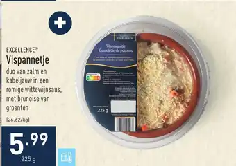ALDI Excellence vispannetje 225G aanbieding