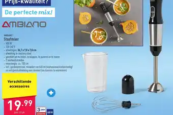 ALDI Ambiano Staafmixer 400W aanbieding