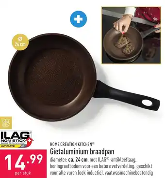 ALDI Home Creation Kitchen Gietaluminium Braadpan 24cm aanbieding