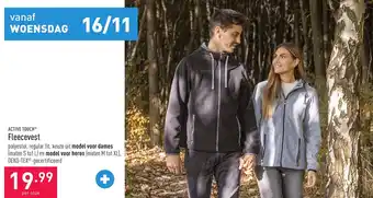 ALDI Active Touch Fleecevest aanbieding
