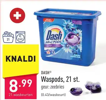 ALDI Dash Waspods 21st Wasbeurten aanbieding