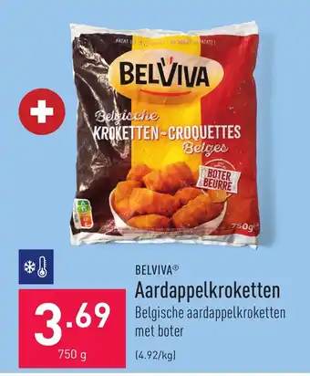 ALDI Belviva Aardappelkroketten 750g aanbieding