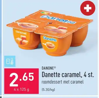 ALDI Danone Danette Caramel 4st x 125g aanbieding