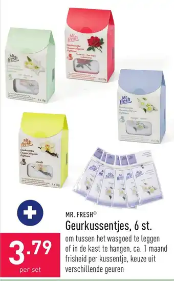 ALDI Mr. Fresh Geurkussentjes 6st aanbieding