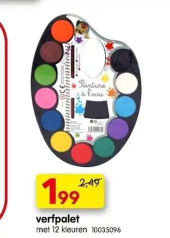 Yess Verfpalet met 12 Kleuren 10035096 aanbieding