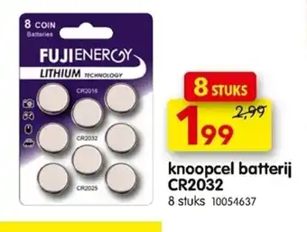 Knoopcel Batterij CR2032 8 Stuks 10054637