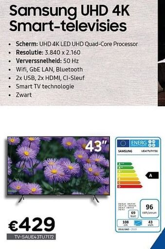 Samsung uhd 4k smart-televisies