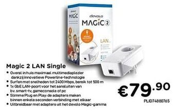 CompuDeals Devolo magic 2 lan single aanbieding