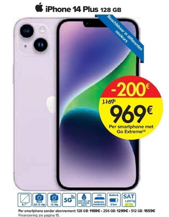 Carrefour iPhone 14 Plus 128GB aanbieding