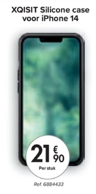 Carrefour XQISIT Silicone Case voor iPhone 14 aanbieding