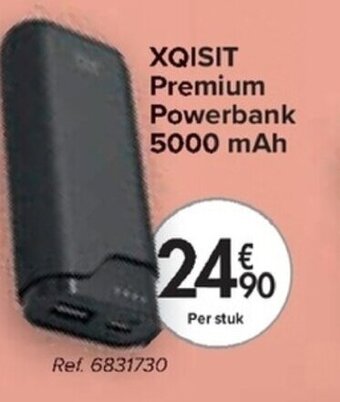 Carrefour XQISIT Premium Powerbank 5000 maH aanbieding