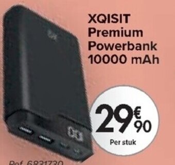Carrefour XQISIT Premium Powerbank 10000 maH aanbieding