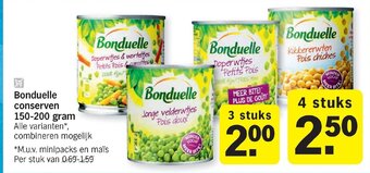 Bonduelle conserven 150-200 gram