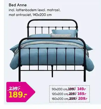 Leen Bakker Bed anne 140x200 cm aanbieding