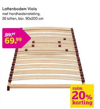 Leen Bakker Lattenbodem viola aanbieding