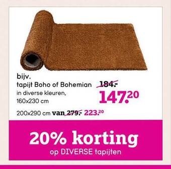 Leen Bakker Tapijt boho of bohemian aanbieding