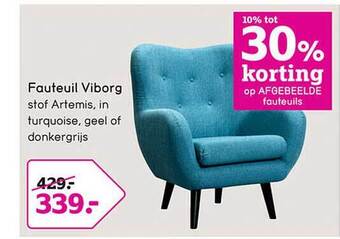 Leen Bakker Fauteuil viborg aanbieding