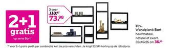 Leen Bakker Wandplank bart aanbieding