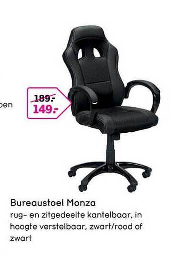 Leen Bakker Bureaustoel monza aanbieding