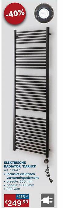 Zelfbouwmarkt Elektrische radiator darius aanbieding