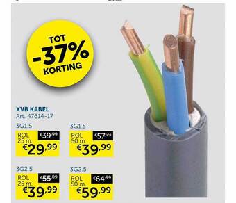 Zelfbouwmarkt Xvb kabel aanbieding
