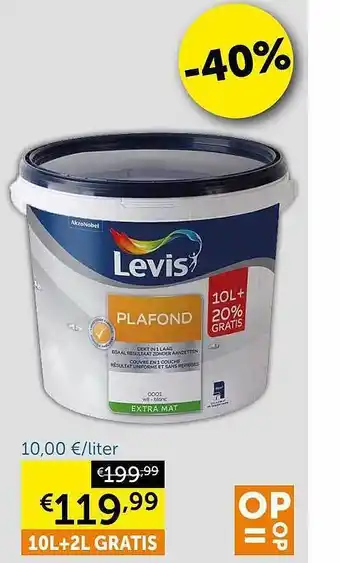 Zelfbouwmarkt Levis plafond aanbieding