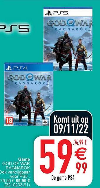 Cora Game god of war ragnarok aanbieding