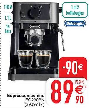 Cora Espressomachine aanbieding